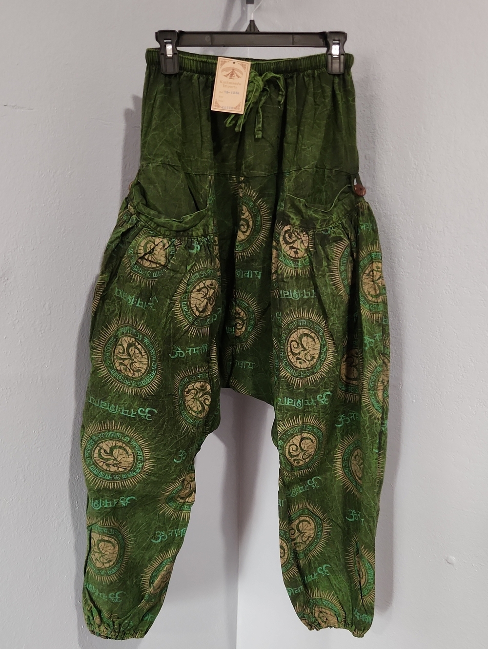 Kathmandu Green Printed Cargo Harem Pants